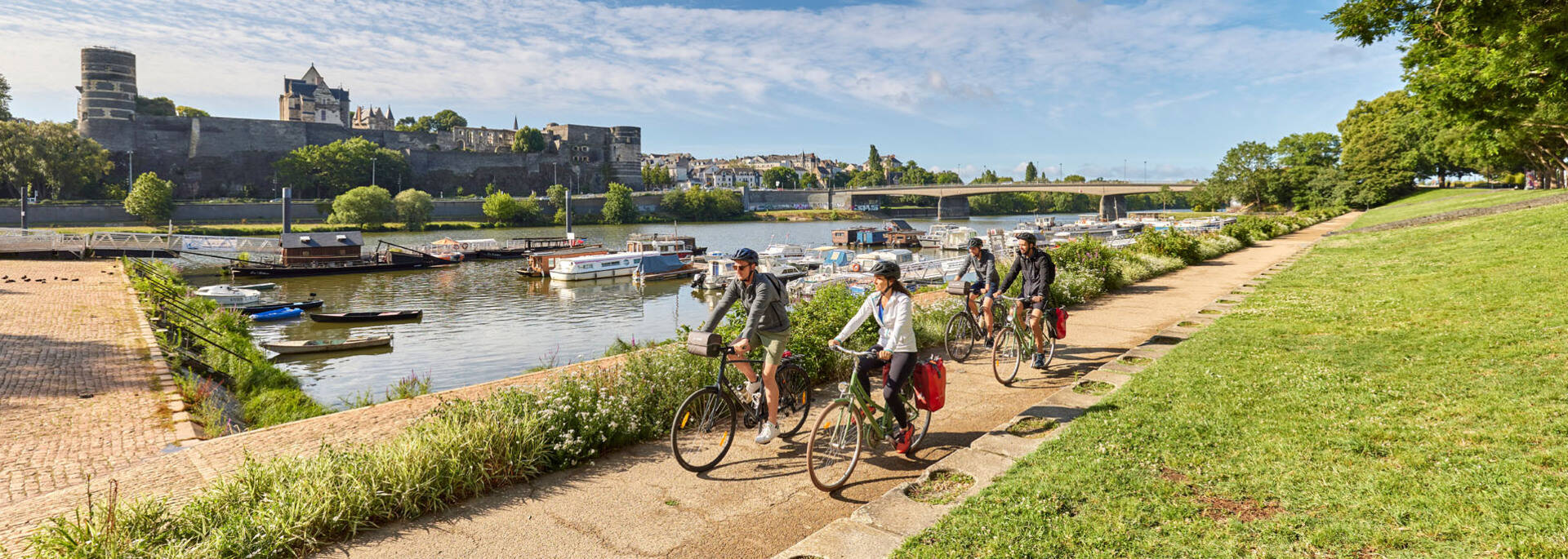 Cyclists in Angers 