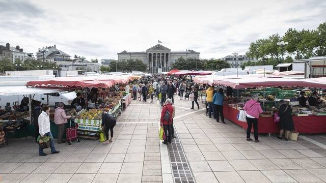 Place Leclerc market in Angers