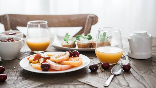 A brunch on a table