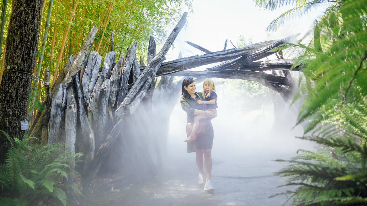Mother and daughter at Terra Botanica