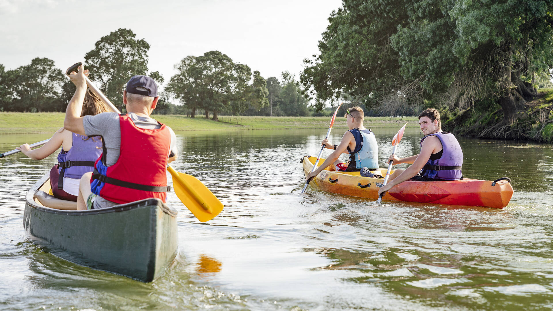 Canoeing with the family