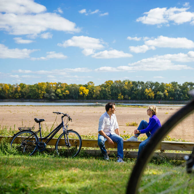 Paseo en bicicleta por el Loira